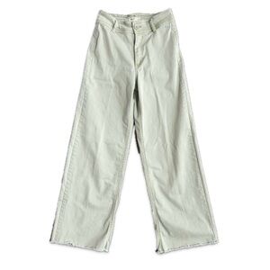 Oat New York Wide Leg Jeans in Pale Mint